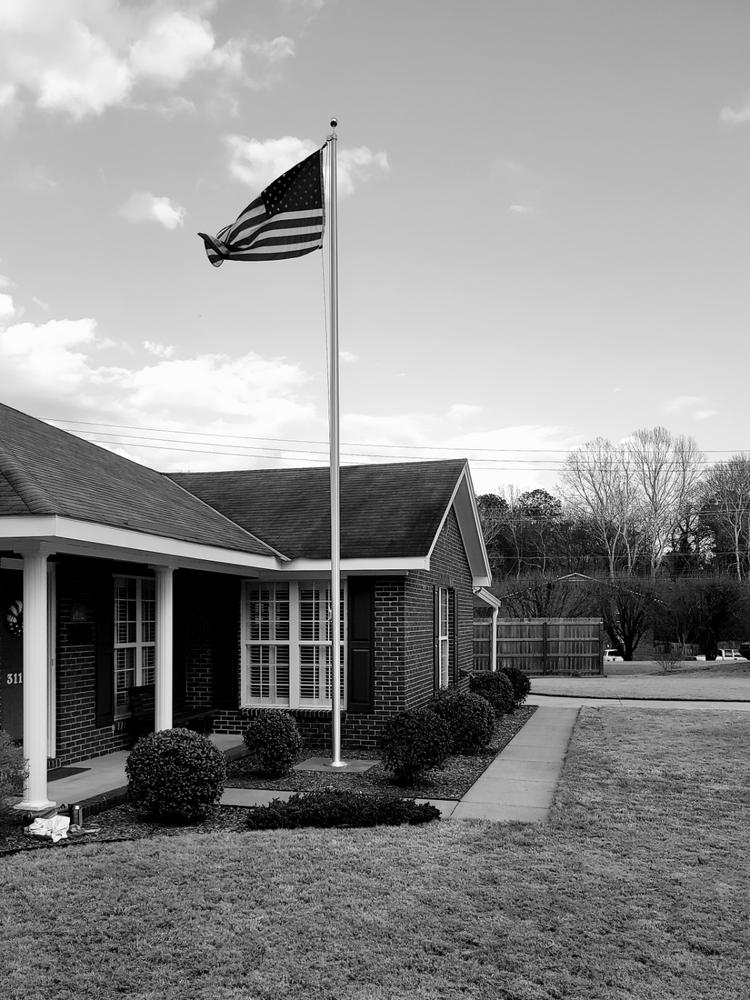 Professional Solar Disk Flag Light - Customer Photo From Phil Byrd