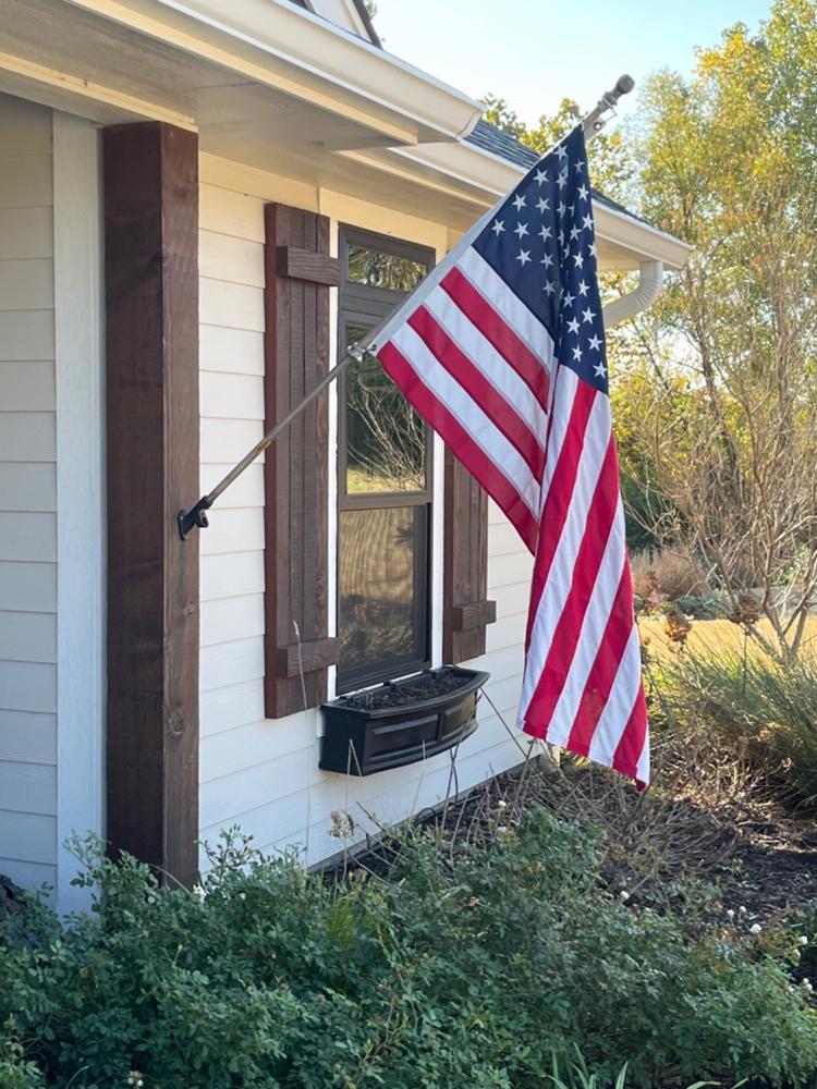 Polyester American Flag | Heavy Duty | Extreme Winds - Customer Photo From Cynthia Halbgewachs