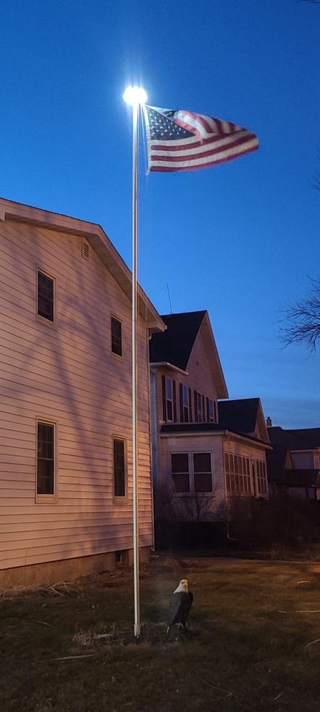 20ft Aluminum Flagpole Kit - Customer Photo From Matthew Tooman