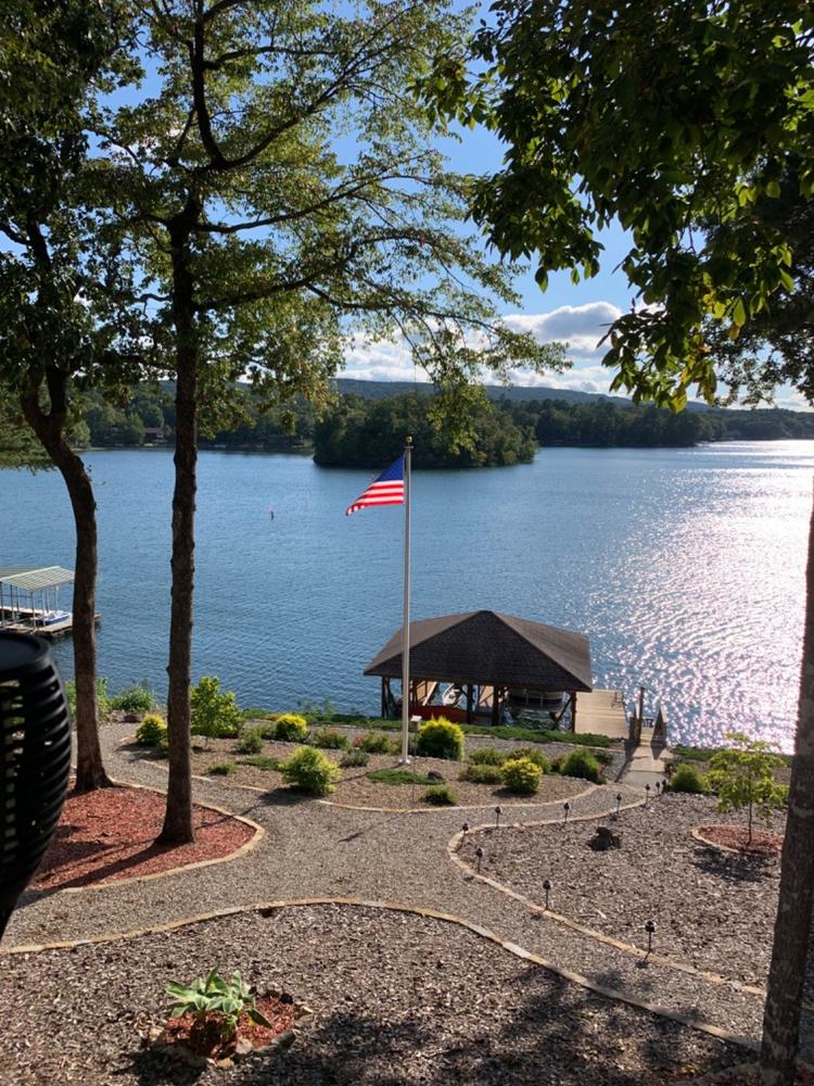 30ft Aluminum Flagpole - External Halyard - Commercial Grade - Customer Photo From Leslie Bibb