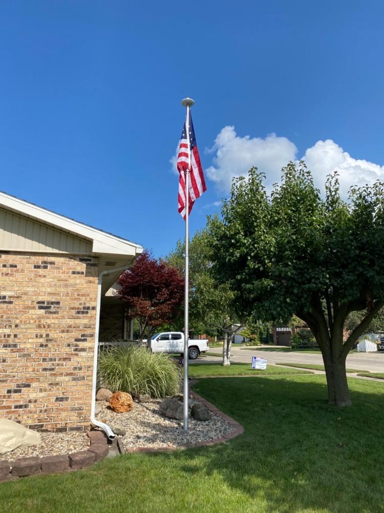 Solar Powered Topper Flag Light - Customer Photo From Walter Tim Bragg