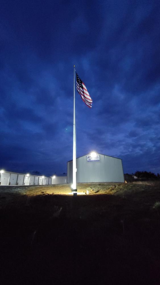 40ft Aluminum Flagpole - Internal Halyard - Commercial Grade - Customer Photo From JD