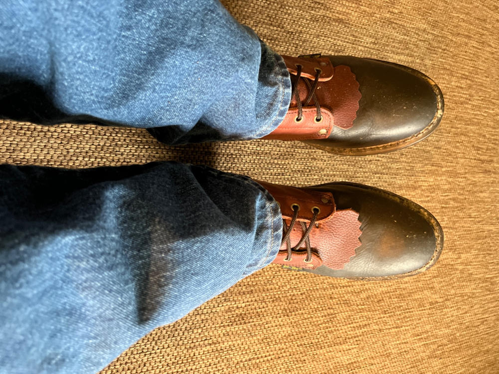 AdTec Mens Chestnut/Black 9in Packer Soft Toe Leather Work Boots - Customer Photo From Ricky Lafave