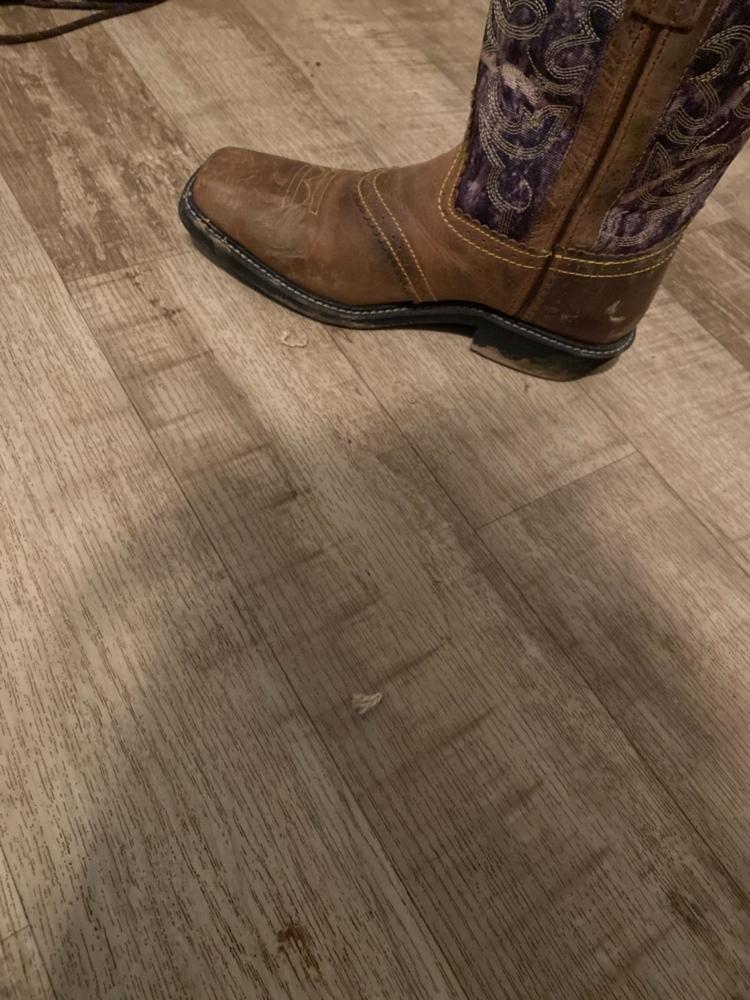 Smoky Mountain Boots Womens Pawnee Brown/Camo Oil Leather Square Toe - Customer Photo From Kelly Walker