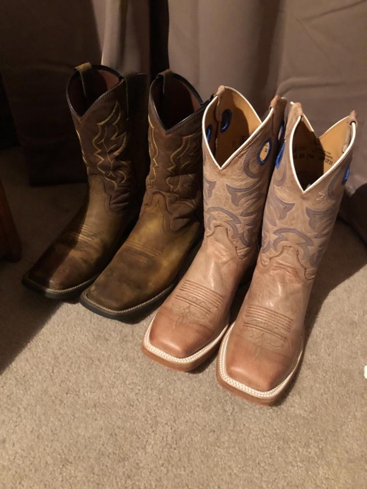 justin bent rail cowboy boots square toe