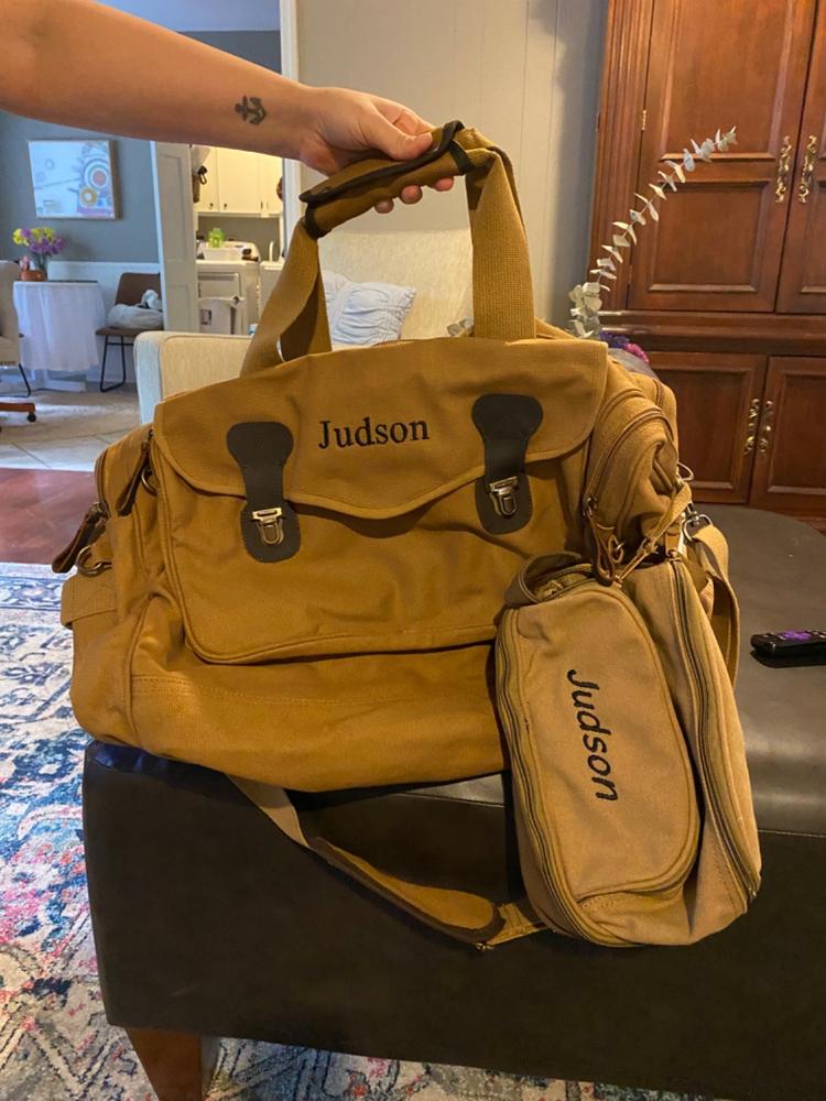 The Muscle Duffle - Customer Photo From April Campbell