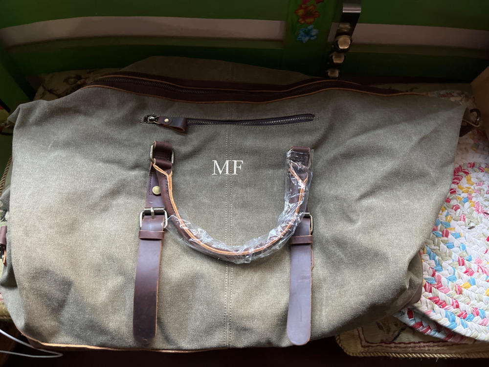 Personalized Weekender - Customer Photo From Shirley Morasca