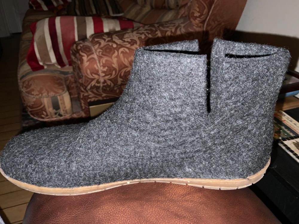Glerups Boots with rubber soles - charcoal - GR-02-00 - Customer Photo From Steven Moxey