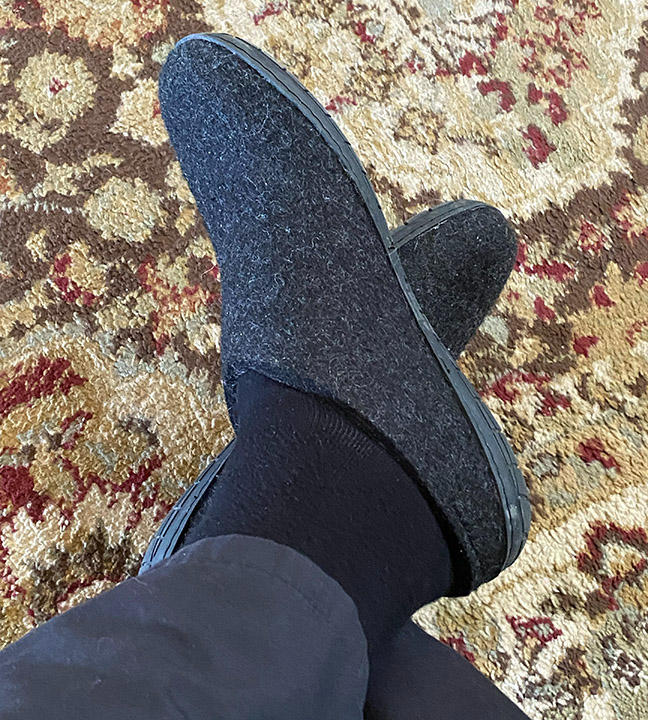 Black Edition - Glerups slip-on with black rubber soles - Customer Photo From Eric Olson