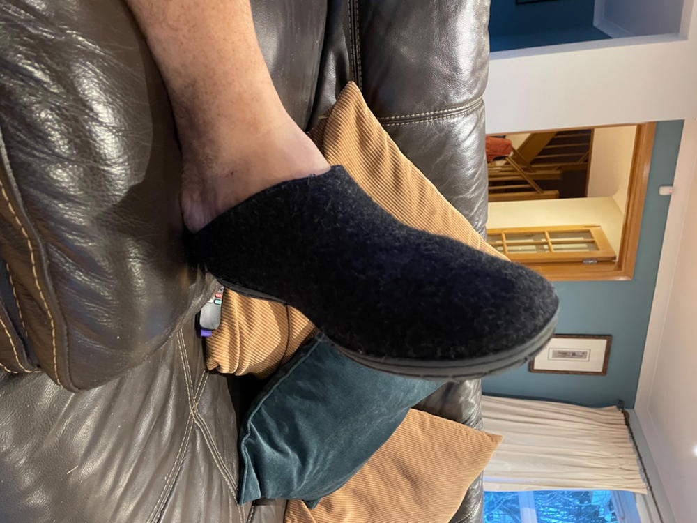 Black Edition - Glerups slip-on with black rubber soles - Customer Photo From Hilary Squire