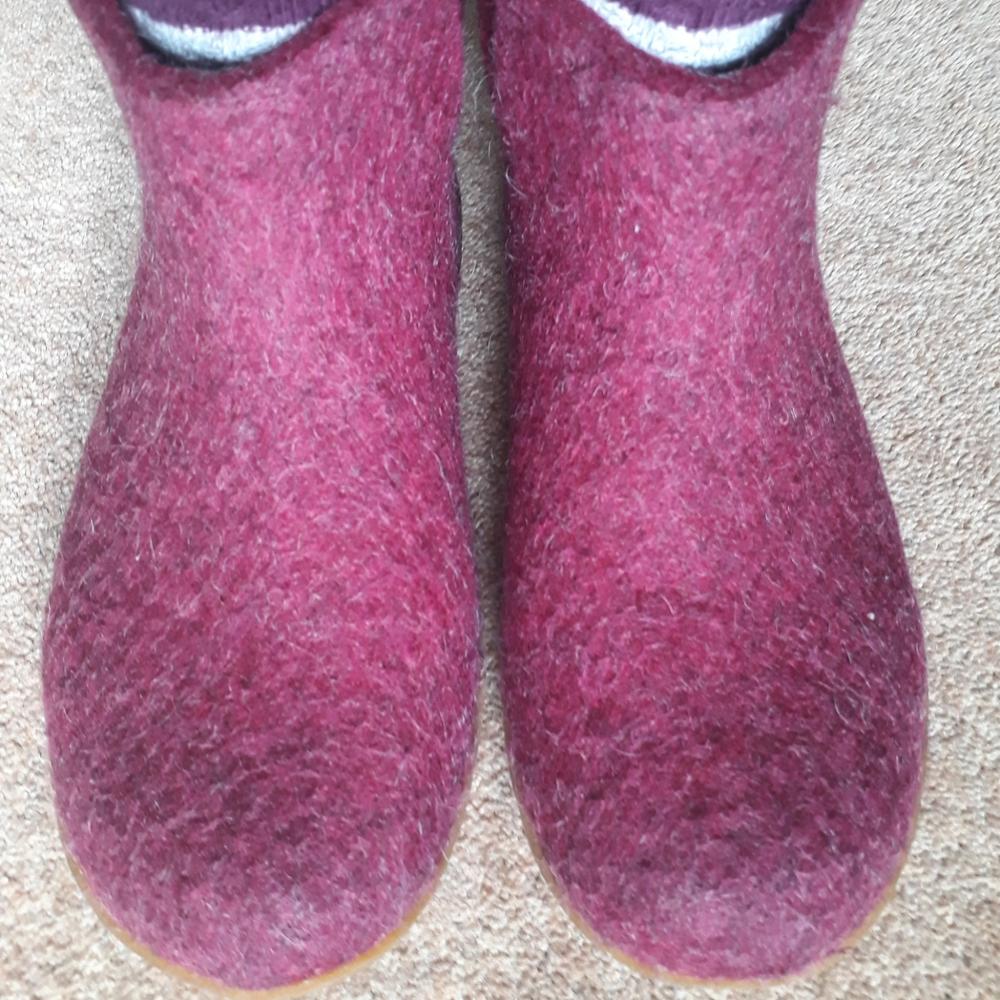 Glerups Boots with rubber soles - cranberry - GR-07-00 - Customer Photo From Anne-Christina Hitchin