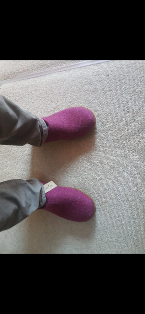 Glerups Shoes w. rubber sole - cranberry - AR-07-00 - Customer Photo From Claire Davey