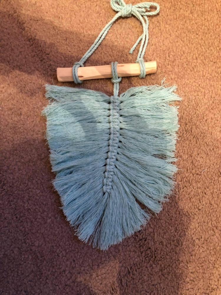 DIY Macrame Feather Kit - Single | my little wish