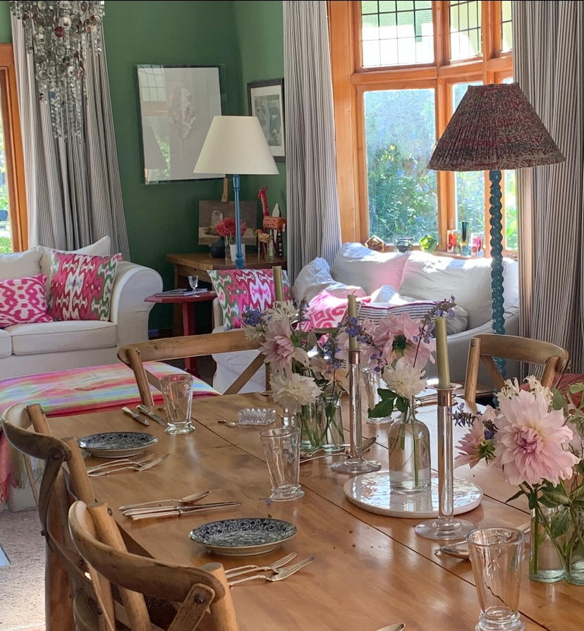 IKAT cushion cover - Bright Pink and Green 50 x 50 cm - Customer Photo From Fenella Aldridge
