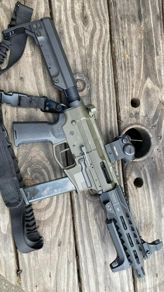 Tactical Grip Foregrip Handstop Fits M-LOK KeyMod Handguard Polymer Black - Customer Photo From Stacey T. Willis