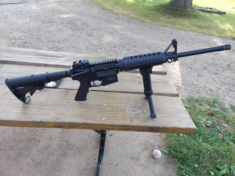 Tactical Foregrip / Bipod with 2" Picatinny Rail Section for KEYMOD Handguard - Customer Photo From Chad Taylor
