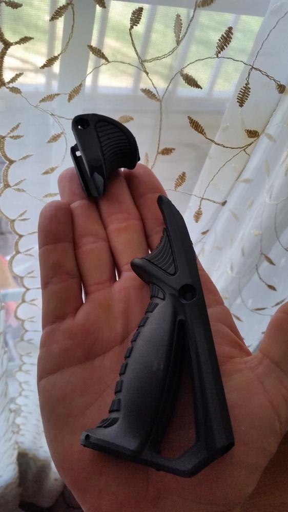Angled Foregrip Hand Guard for Picatinny/Weaver Rail /W Thumb Lock Hand Stop - Customer Photo From Anonymous