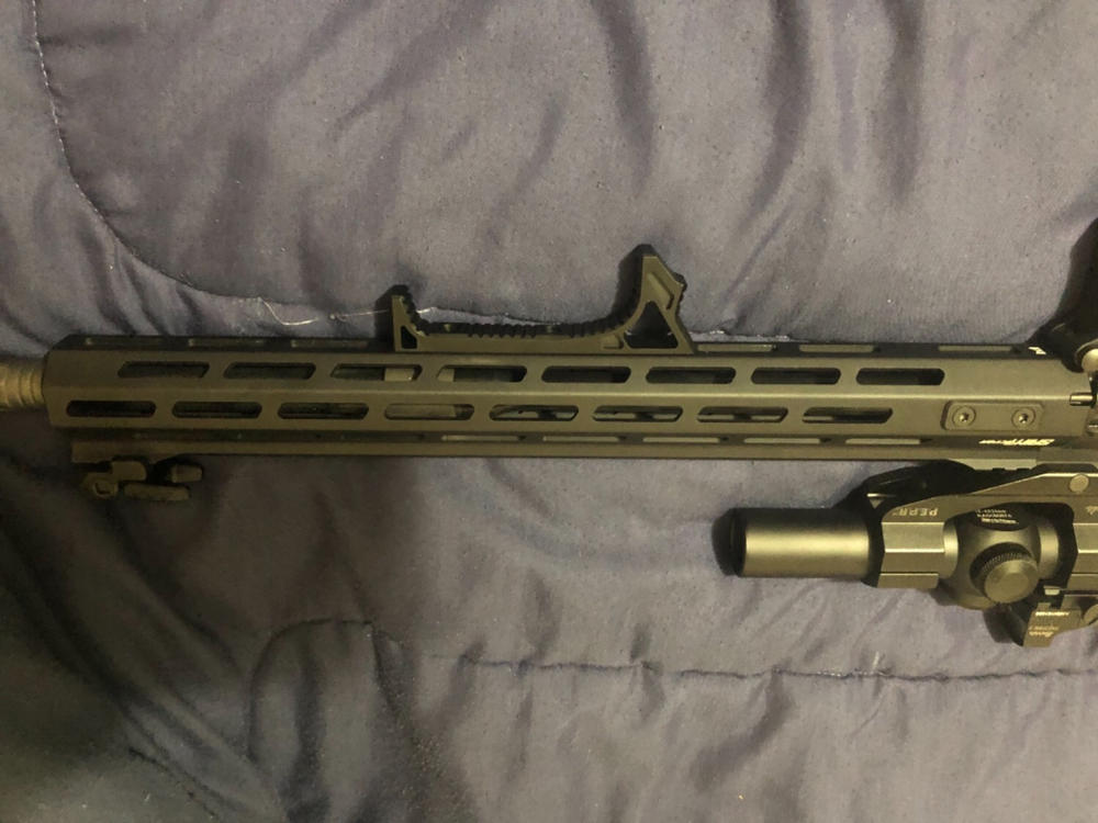Curved Angled Foregrip Fore Grip Fits M-LOK Rails - Black - Customer Photo From Wayne Souza