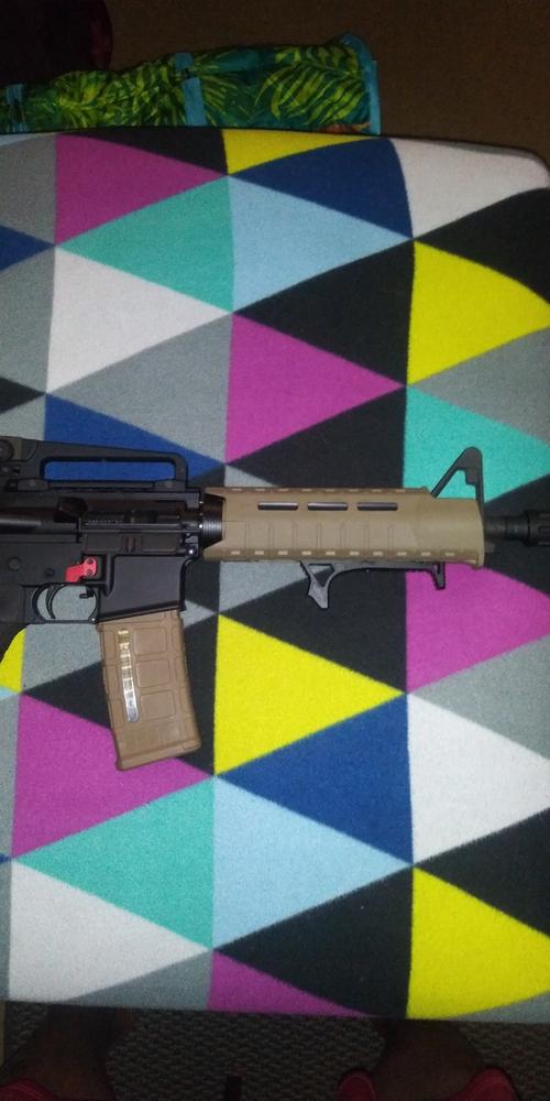 Curved Angled Foregrip Fore Grip Fits M-LOK Rails - Black - Customer Photo From Christopher Brunson