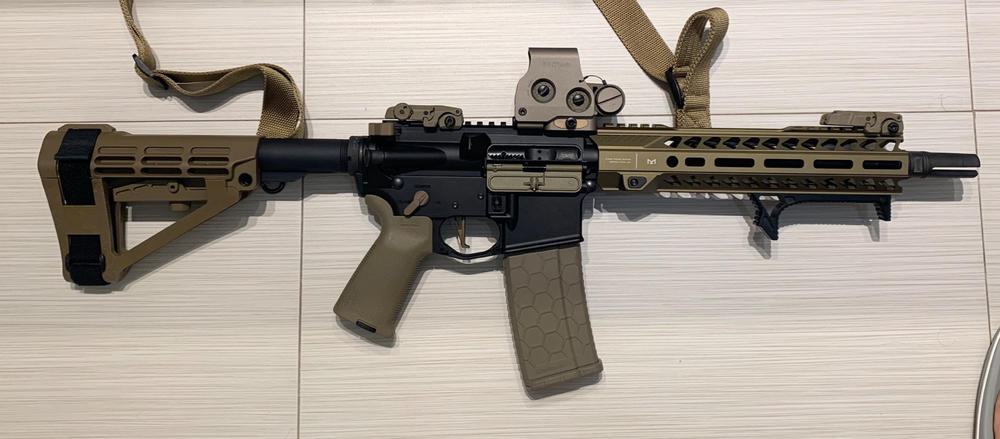 Curved Angled Foregrip Fore Grip Fits M-LOK Rails - Black - Customer Photo From Anonymous