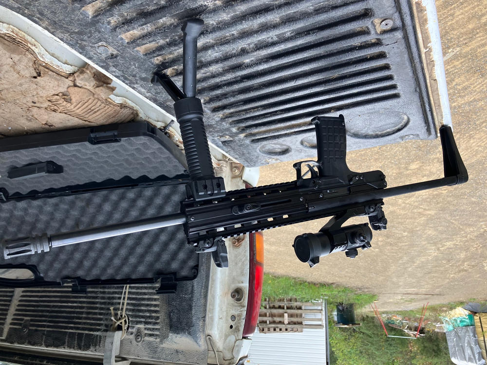Tactical Picatinny Retractable Foregrip Bipod  Reinforced Insect Legs & Acc Rail - Customer Photo From Ted Hagen