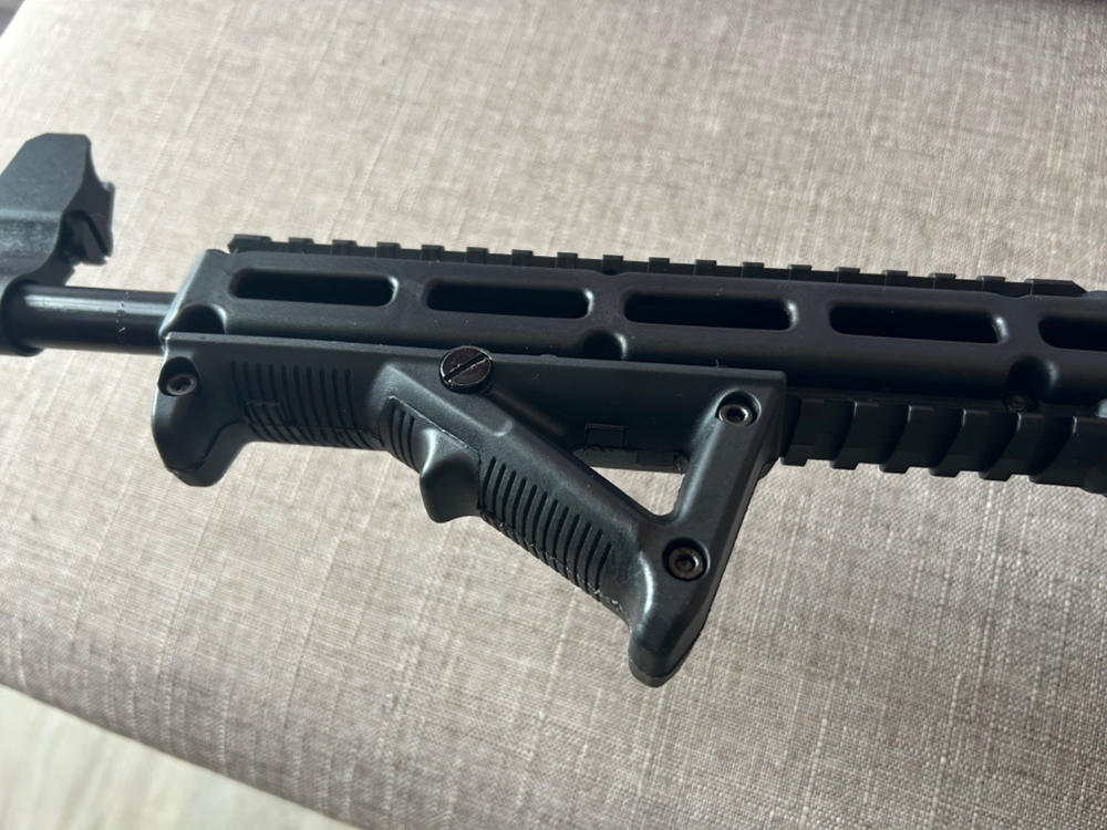 Angled Foregrip Hand Guard Front Grip for Picatinny  Rail -Straight - Customer Photo From Robert Stockton