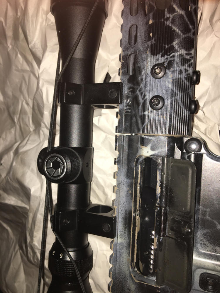 2 Pairs High Profile 1" Scope Ring Picatinny Weaver Rail Laser Torch Mount 4 Pcs - Customer Photo From Anonymous