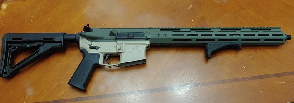 Tactical M-LOK Angled Forward Foregrip Fore Grip Forend Hand Stop Black or Tan - Customer Photo From Chad McIntire