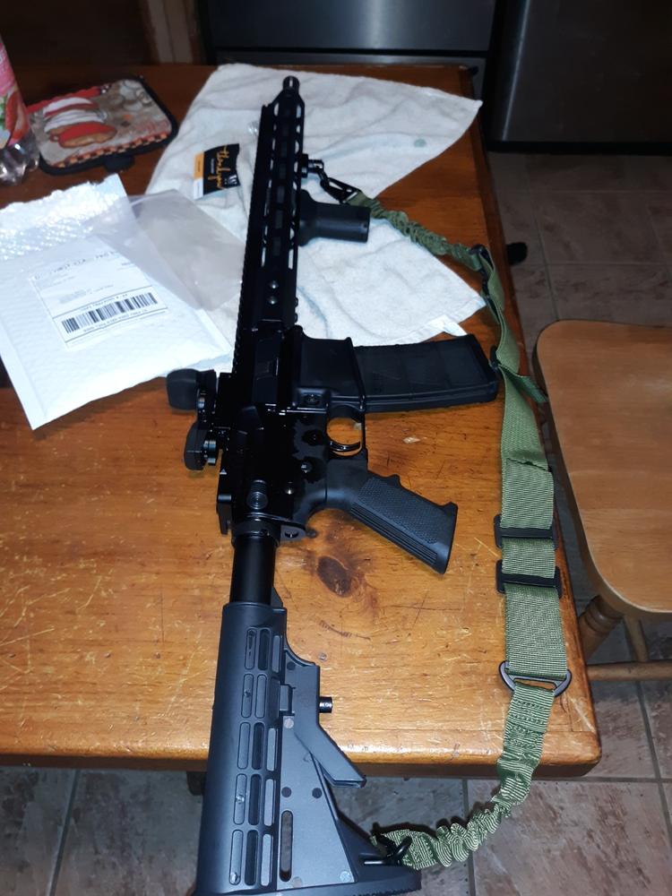Tactical M-Lok Foregrip Vertical Angel Short Grip with Storage Black or Tan - Customer Photo From Terrance Betts