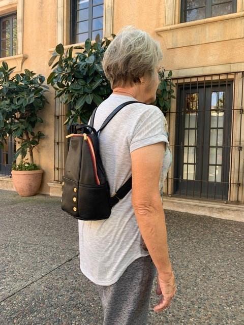 New Hammitt Hunter Medium Back pack Grey Natural Leather Brushed Gold HUNTER 2 MED - Clear Grey Natural/Brushed Gold - Hammitt main image 3