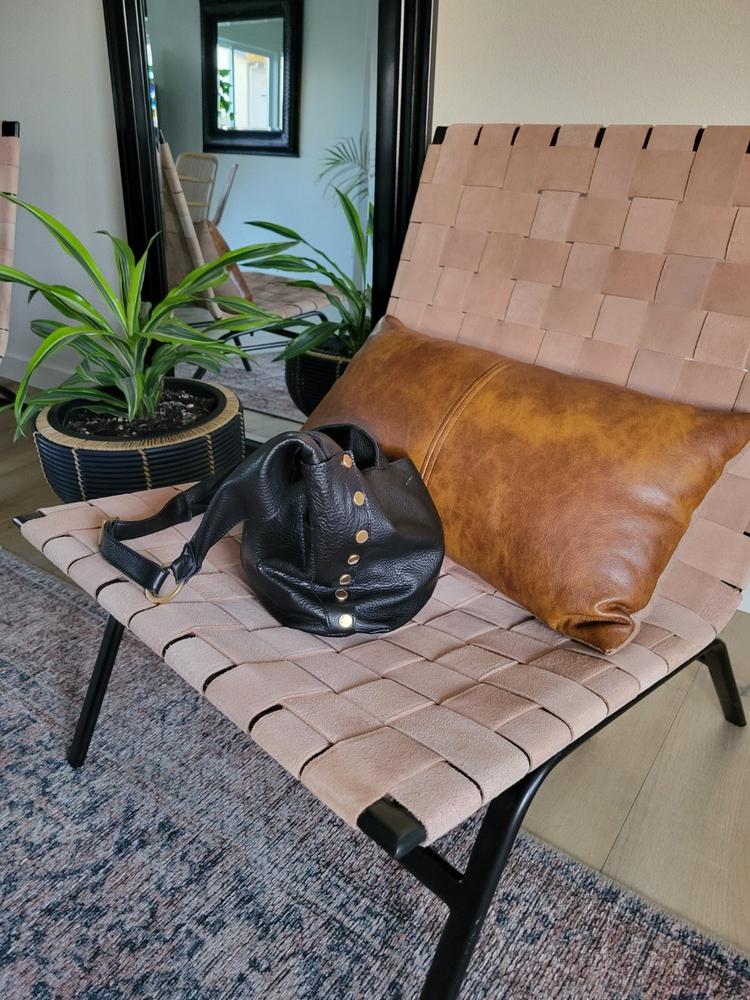 TOM ZIP - Espresso Suede/Gunmetal - Hammitt