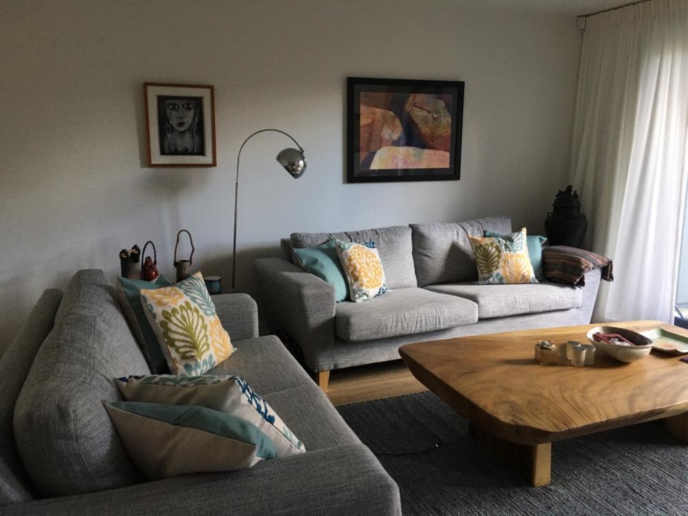 Jupiter Teal 4 Cushion Cover Collection - Customer Photo From Heidi Collins