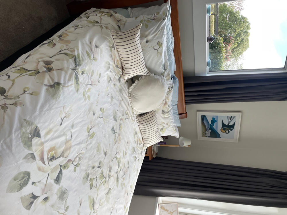 Amelie Linen Striped Cushion Cover - Rectangle - Customer Photo From Debra Clark