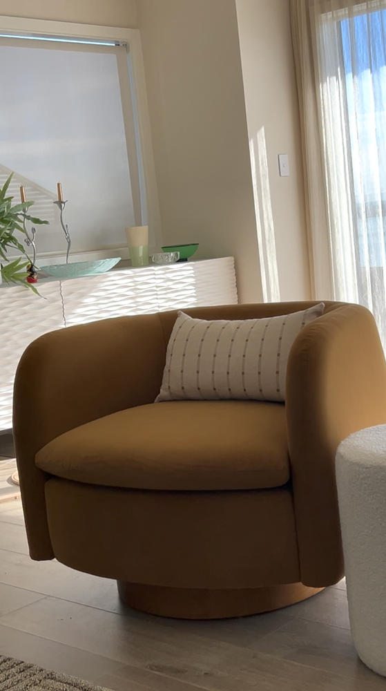 Ivy Striped Designer Cushion Cover - Rectangle - Customer Photo From Karen Moore