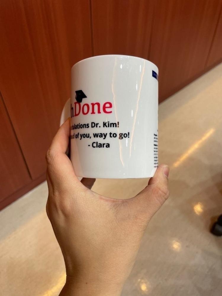 Graduation Dissertation/Thesis Mug - Customer Photo From Anonymous