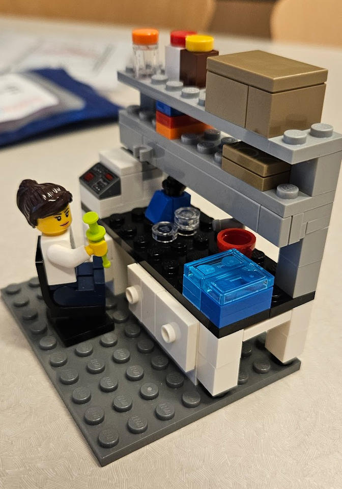 Custom LEGO® Lab Set - Lab Bench | (Minifigure not included) | Gift for Laboratory Scientists/Technicians, Chemists, and Biologists - Customer Photo From Anonymous