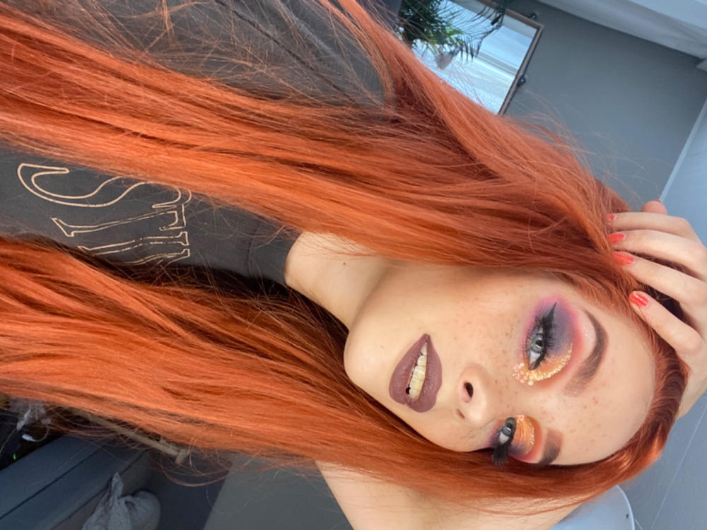 Weekendwigs New Style Copper Red Synthetic Lace Front Wig  display picture 2