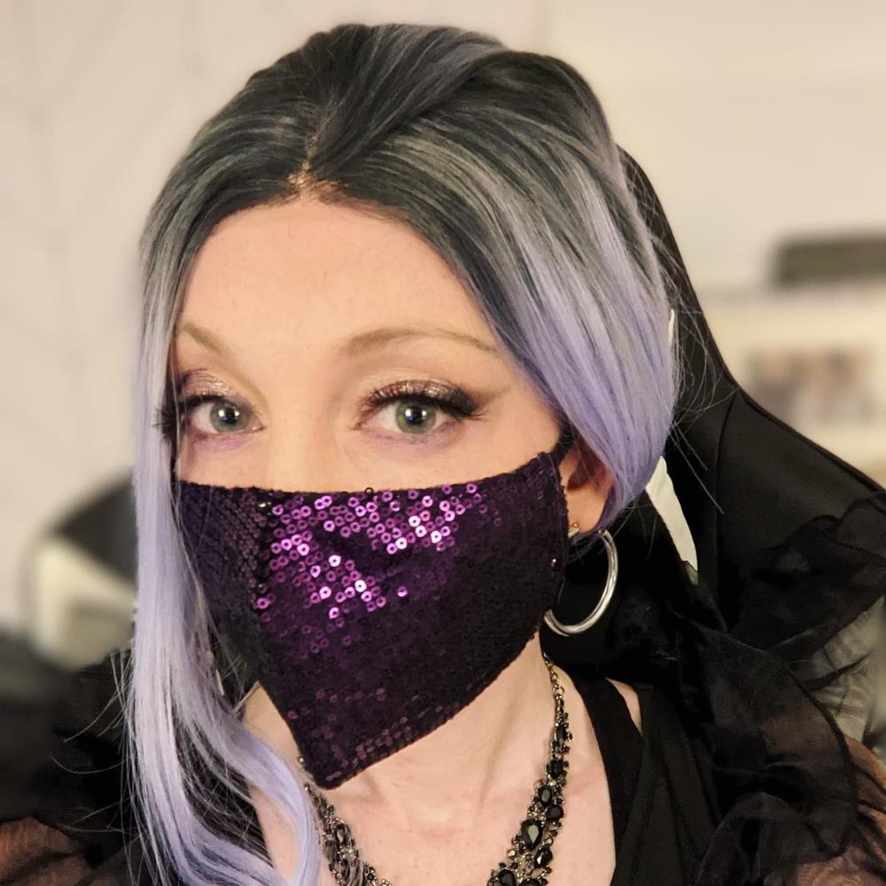 Lavender  Synthetic Lace Front Wig WT031 - Customer Photo From Morgan