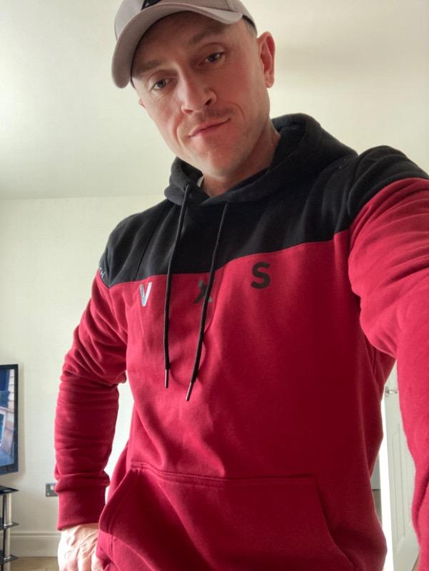 Apex 2.0 Hoodie [Black/Burgundy] *Limited Edition* - Customer Photo From David King