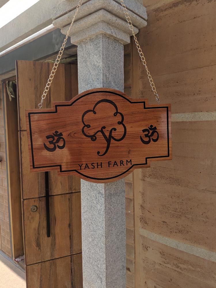 Customize Your Own Hanging Wooden Sign - Customer Photo From Karthik P.