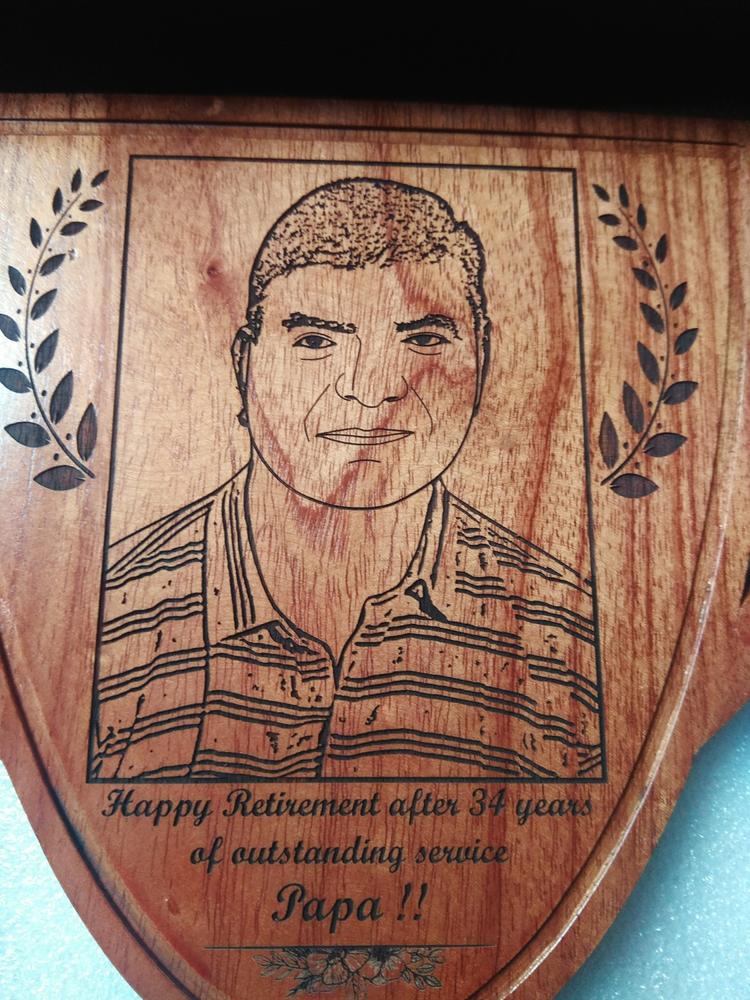 Customise Your Own Wooden Trophy Cup - Customer Photo From Aishwarya Singh