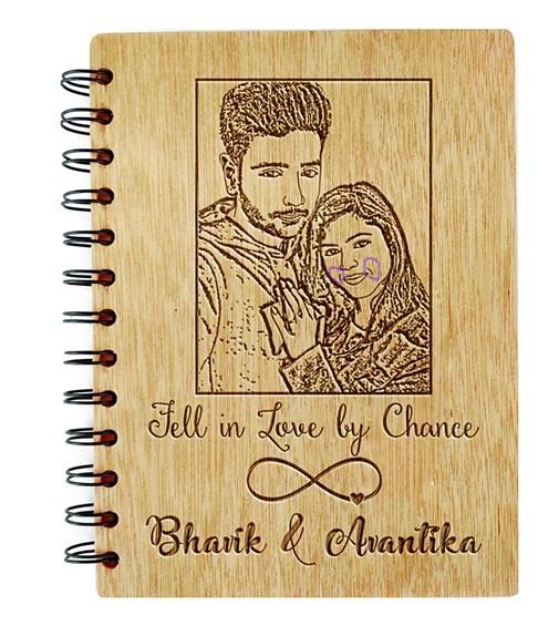 Some Infinities Are Bigger Than Other Infinities Photo Diary - Personalized Wooden Notebook - Customer Photo From Avantika Anand