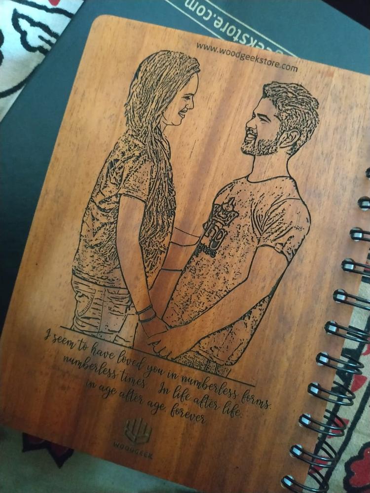 Some Infinities Are Bigger Than Other Infinities Photo Diary - Personalized Wooden Notebook - Customer Photo From ABHIMANYI SINGH