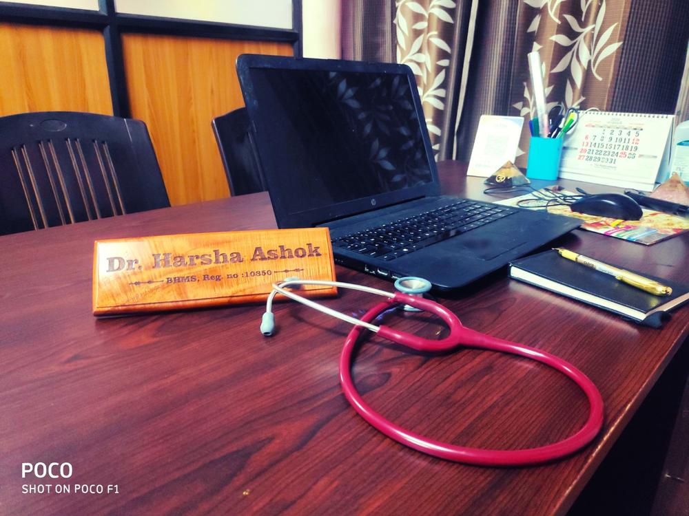 Personalized Wooden Nameplate for Office with Designation - Customer Photo From Dr Harsha Aahok