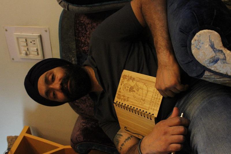 Customize your own bamboo wood notebook - Customer Photo From Eshpreet K.