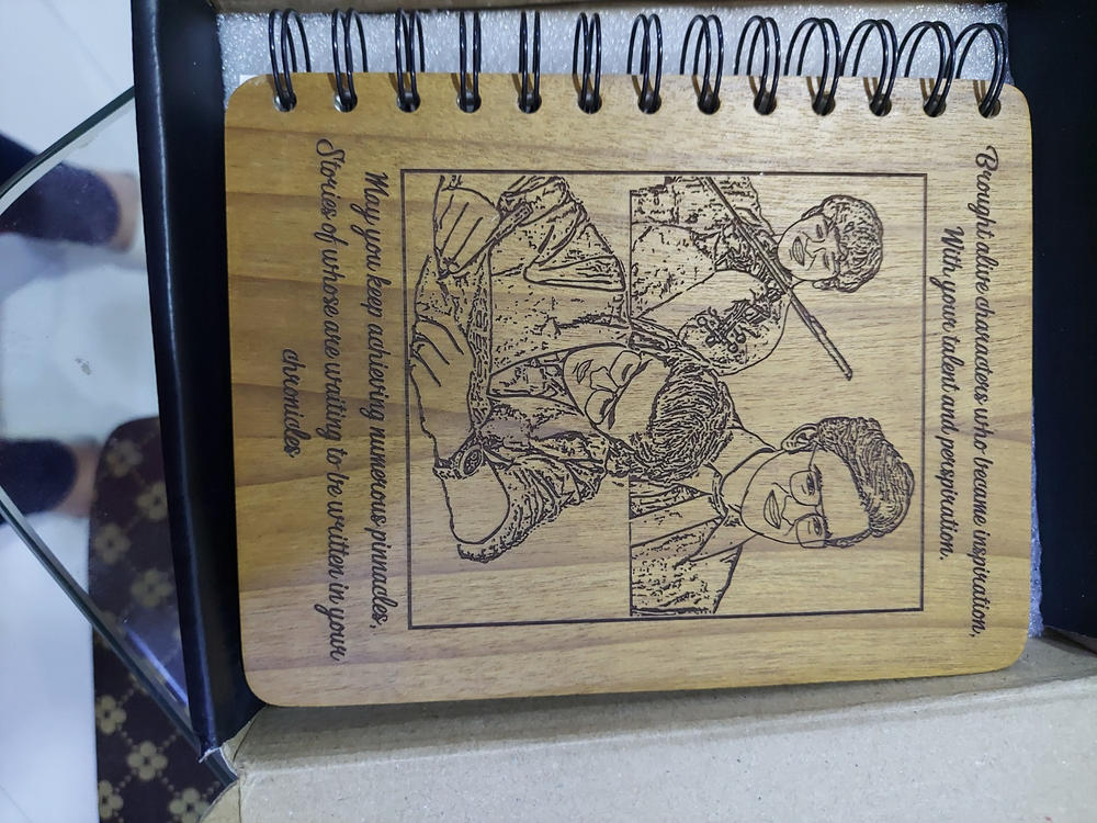 Customize your own wooden notebook - Customer Photo From Divya Gupta