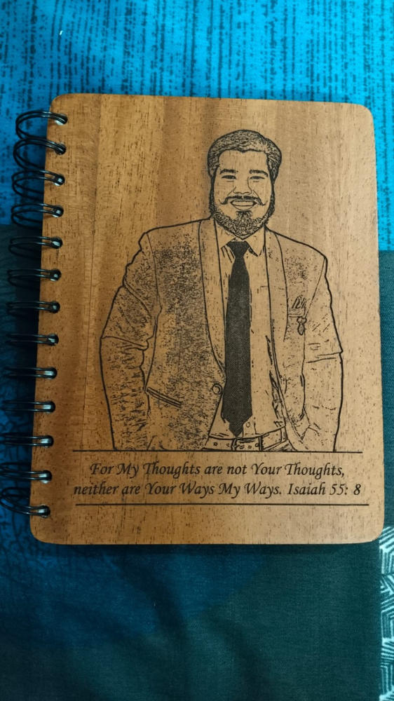 Customize your own wooden notebook - Customer Photo From Rajkumar Joel