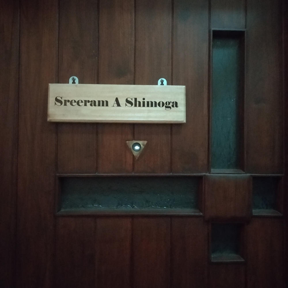 Customize Your Own Wooden Nameplate - Customer Photo From Sreeram Shimoga