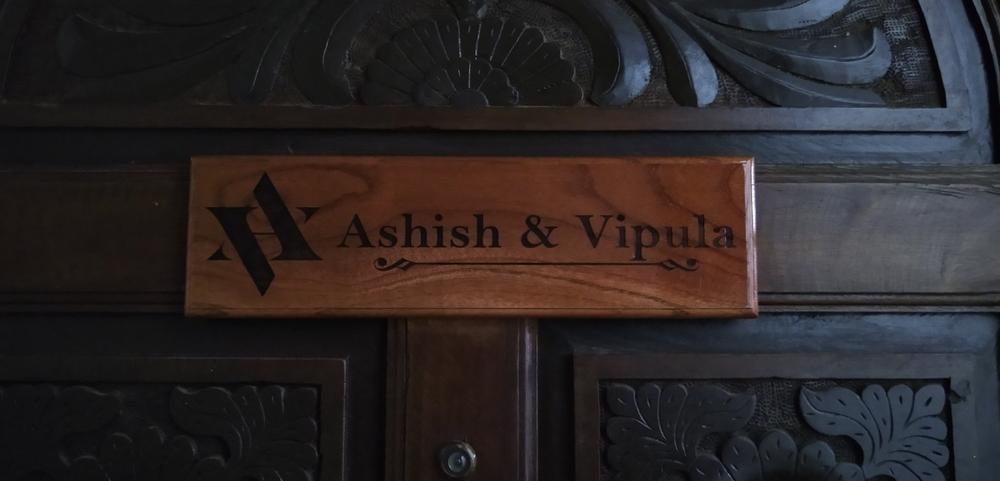 Customize Your Own Wooden Nameplate - Customer Photo From Vipula Thakur