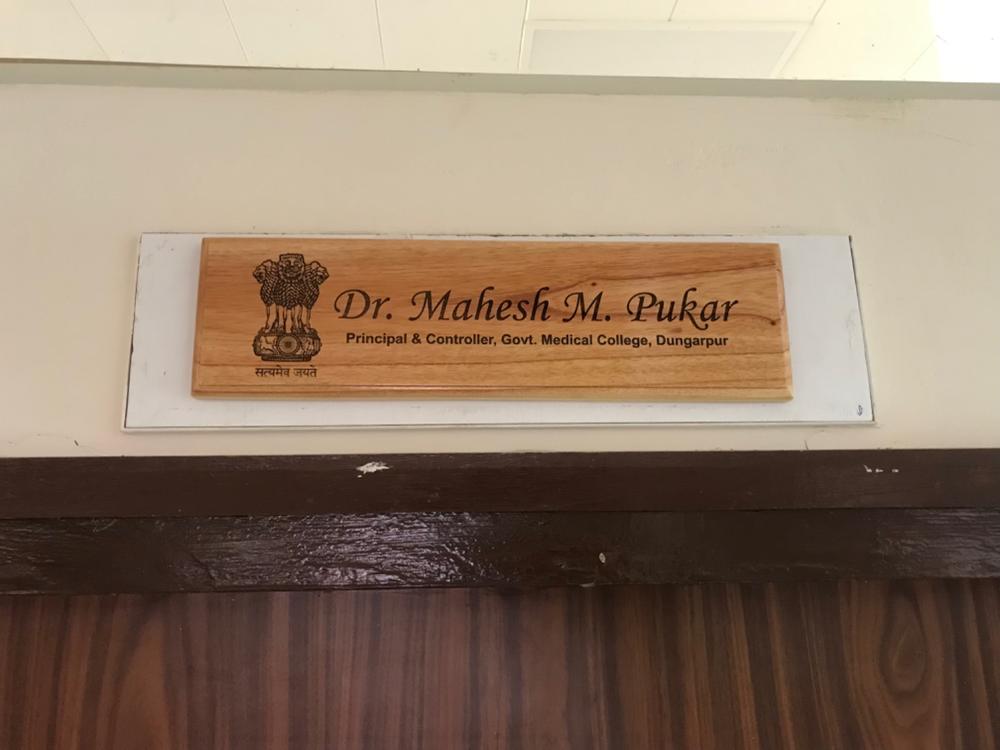 Customize Your Own Wooden Nameplate - Customer Photo From Bhavesh Yadav